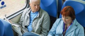 People on public transport