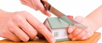The process of dividing an apartment into shares