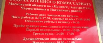 Режим работы военкомата