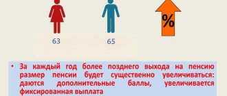 Увеличение размера пенсии и дополнительные баллы